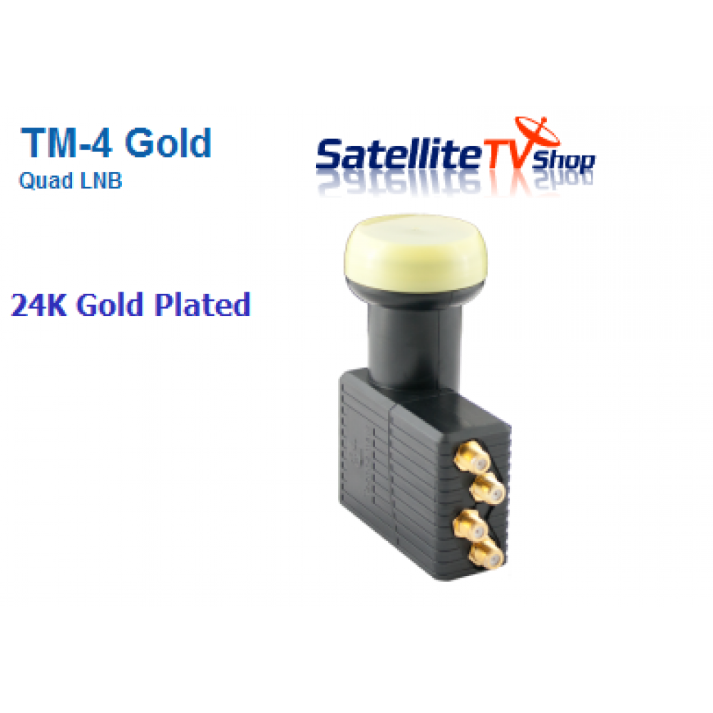Technomate Gold Quad LNB £34.95 Satellite TV Shop GB 07491 644 214